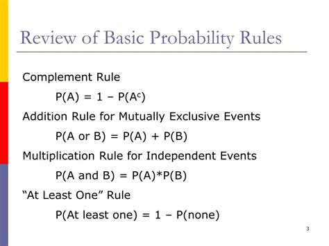 Probability Rules Cheat Sheet