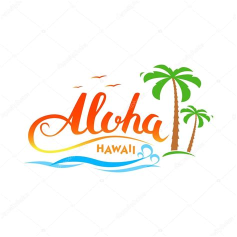 Aloha Hawaii Handmade T Shirt Graphics Stock Vector Ideasign 110755832