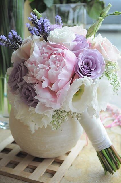 Fresh Lavender Lavender Roses Pink Peonies White Lisianthus White