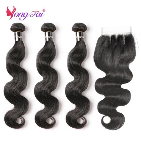 Yuyongtai Extensiones De Pelo Ondulado Brasile O Remy Mechones Con