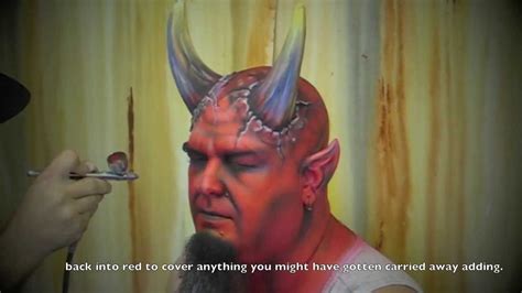 How To Airbrush Devil Make Up Face Painting Music By The Abyss