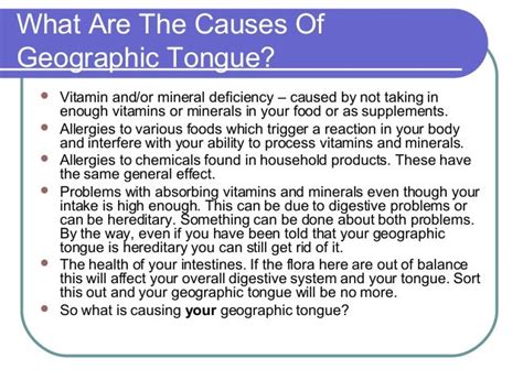 Causes Of Geographic Tongue Pictures Photos