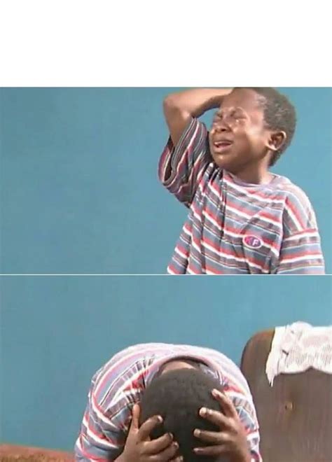 Sad Black Kid Blank Template Imgflip