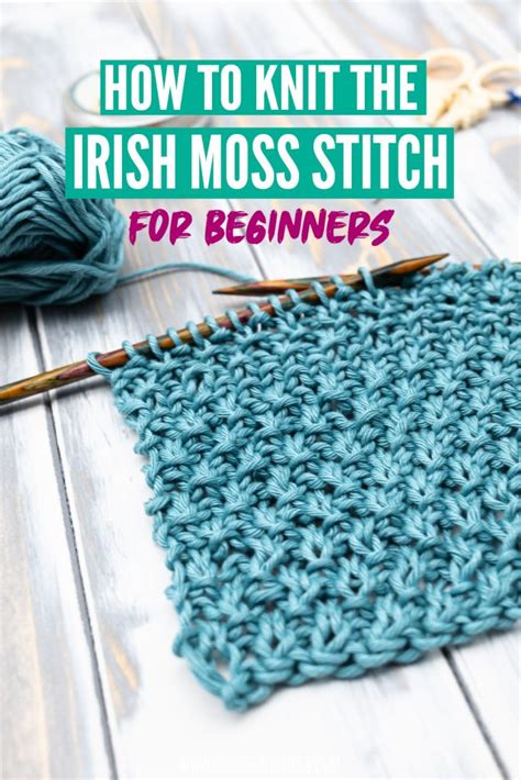 How to knit the moss stitch for beginners [step by step tutorial + video]