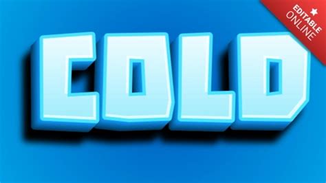 Cold Text Effect Generator