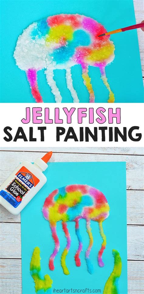 Jellyfish Salt Painting Activity For Kids I Heart Arts N Crafts