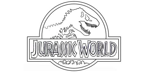 Jurassic World Coloring Pages Jurassic World Logo Coloring Pages To Printable Jurassic World