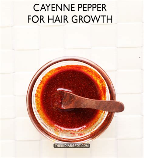 Different oils with cayenne pepper make such combinations which makes the perfect potion to boost hair growth. Cayenne Pepper for Faster Hair Growth - THE INDIAN SPOT