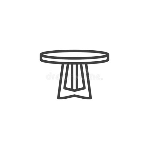 Round Coffee Table Symbol Stock Illustrations 611 Round Coffee Table