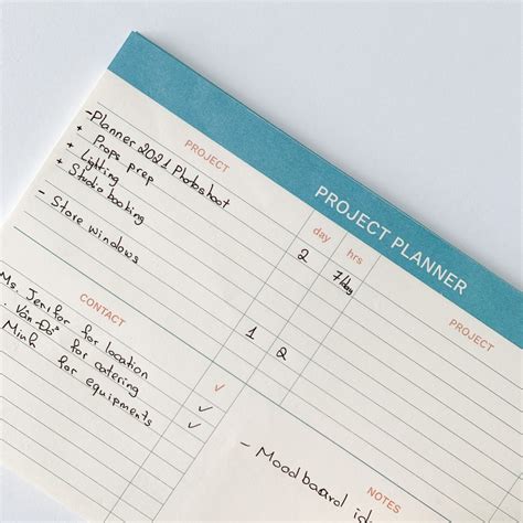 Project Planner Notepad Crabit Notepad Crabit Notebuck