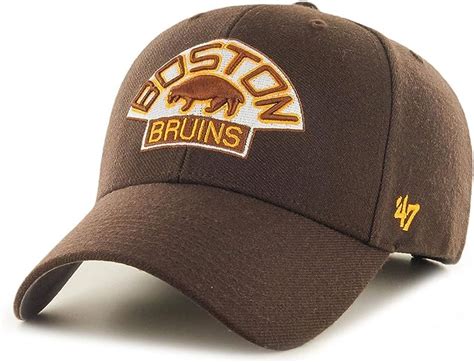Amazon Forty Seven 47 Brand Boston Bruins Nhl Vintage Logo Mvp Curved