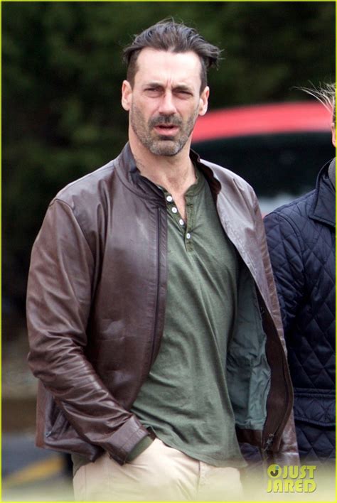 Jon Hamm Shows Off New Haircut While Filming A Movie Photo 3589140