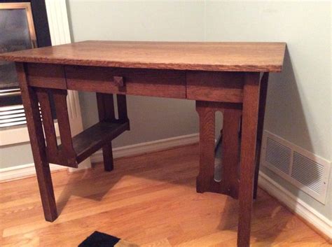 Antique Mission Style Solid Oak Desk Or Table Saanich Victoria