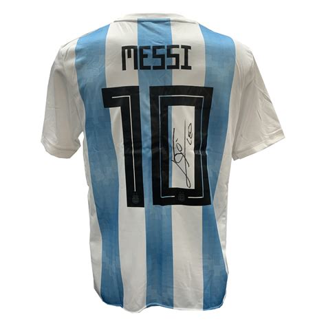 Soccer Lionel Messi Signed And Framed Argentina Jersey Taylormade