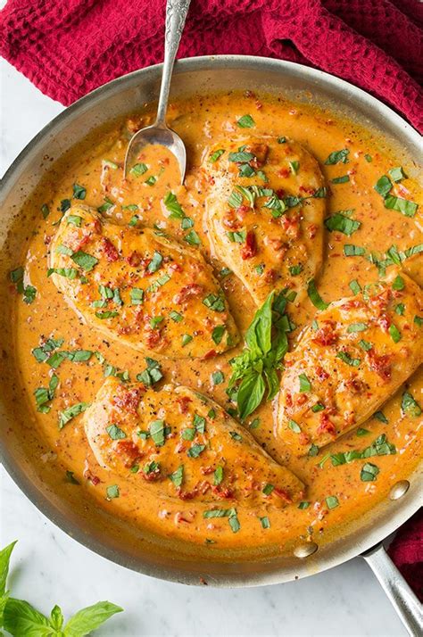 Skillet Chicken With Creamy Sun Dried Tomato Sauce Cooking Classy