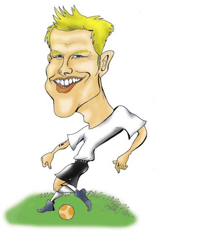 David Beckham By Guillelorentzen Sports Cartoon Toonpool