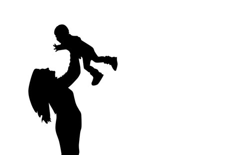 Ilustración Gratis Madre E Hijo Silueta Imagen Gratis En Pixabay