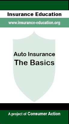 The basic personal auto insurance mandated by most u.s. Consumer Action - Auto Insurance: The Basics