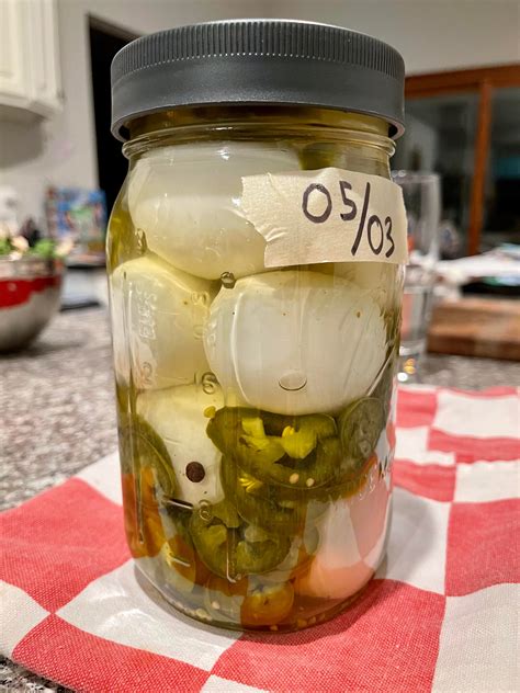 Pickled Eggs And Jalapeños A Favorite Snack Of Mine Dining And Cooking