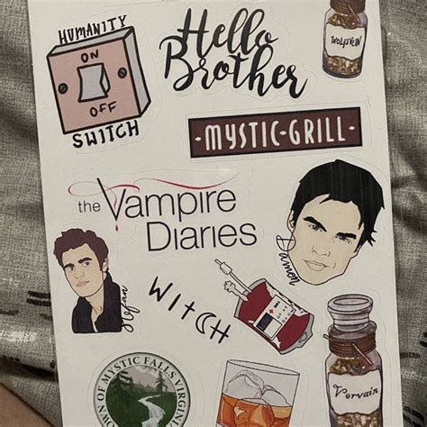 Vampire Diaries Stickersbujo Stickersmystic Grillmystic Fallsbujo