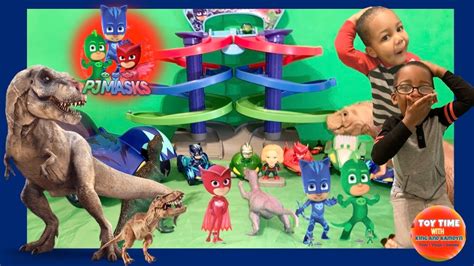 Pj Masks Full Episode Pj Mask Saves The Town From Dinosaurs 🦖 Youtube