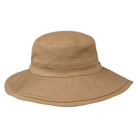 Wide Brim Cotton Bucket Hat With Chin Strap Karen Keith