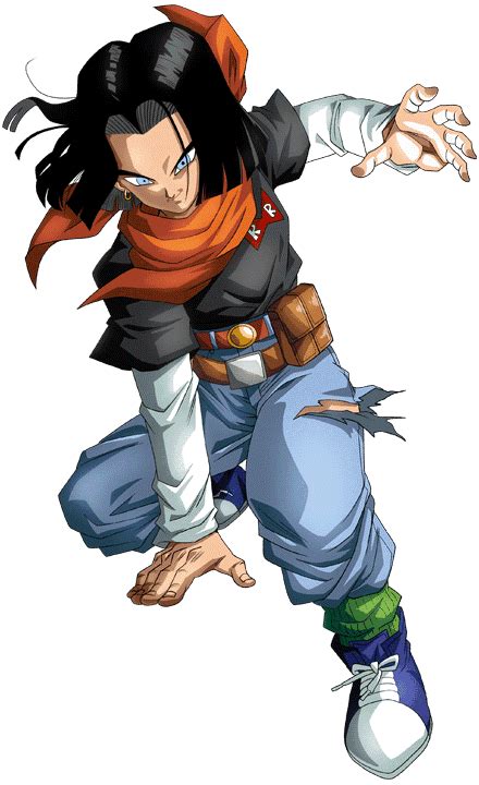 Future Android 17 Render Dokkan Battle By Maxiuchiha22