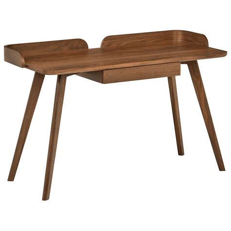 The canal street cuve shaped executive desk. Rivet Mid-Century Curved Wood Home Office Computer Desk ...