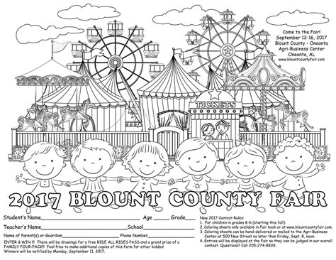 See more ideas about enchanted book, book fair, coloring pages. Blount County Fair Coloring Contest - Blount County ...