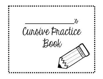 cursive practice book cover  meredith rush teachers pay teachers