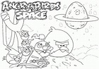 Dibujo de Angry Birds Space para Colorear y Pintar ~ Colorea el dibujos