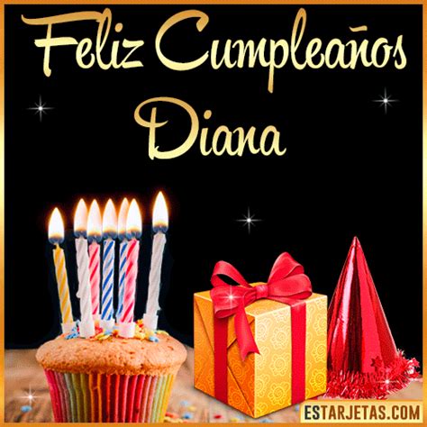 Feliz Cumpleaños Diana Imágenes  Tarjetas Y Mensajes
