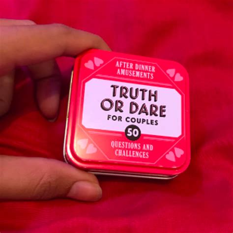 A Couples Truth Or Dare Game That Ll Help You Share Secrets And Experiences That Ll Totally