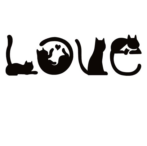 Cat Love Decal Sticker Cat Love Decal Sticker 7169