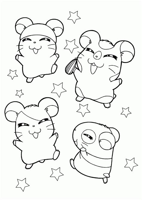 Hamster Coloring Pages ~ Coloring Pets Printables Waldo Harvey
