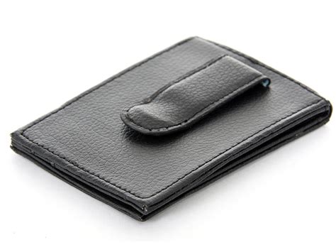 Buy money clip card holder and get the best deals at the lowest prices on ebay! Leather Money Clip Slim Design Credit Card Id Holder Black Men's Wallet | eBay