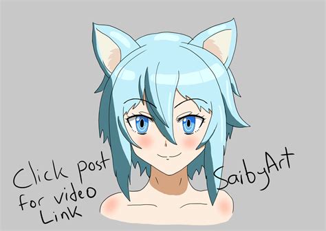 Draw Anime Cat Girl Click The Post To See Drawing Timelapse Video Link On The Comment R