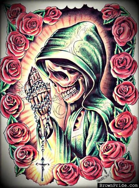 Day Of The Dead Arte Mexican Style Chicano Style Tattoo Tattoo Style