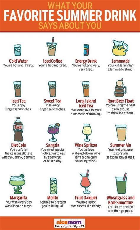 what your favorite summer drink says about you summer drinks drinks funny lists