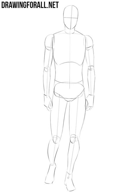 How To Draw A Body Anime Step By Step Base Body Sketch I Drew For The