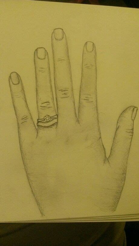 Sketch Of My Own Hand Simple Pencil Drawing Pencil Drawings Easy
