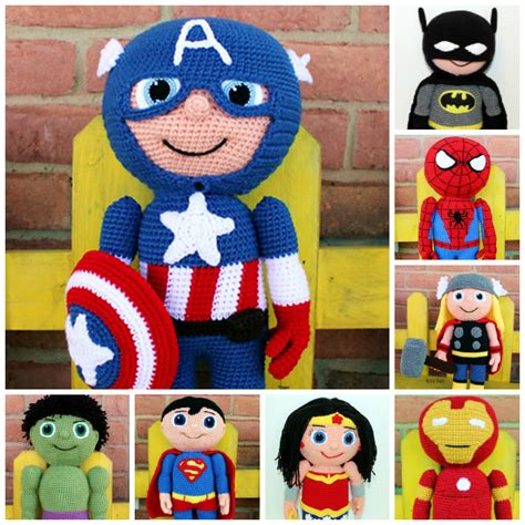Super Héroes A Crochet Bitlycineyteleamigurumis Crochet