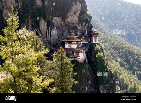 Taktsang Monastery In Paro Bhutan Also Known As Tiger S Nest Stock