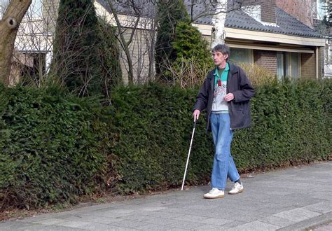 A Blind Man A Blind Man Walking In Palenstein Near The Dor Flickr