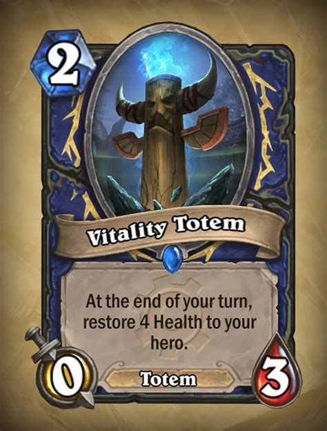 New Card Vitality Totem Card Discussion Hearthstone General