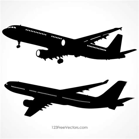 Airplane Silhouette Airplane Silhouette From Aircraft Air Transport