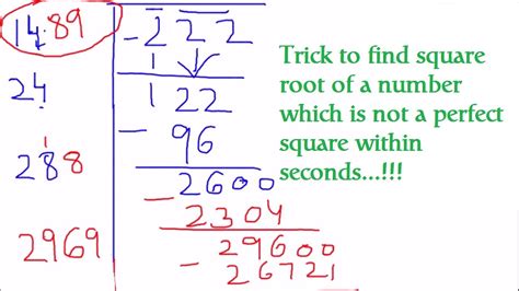 Calculate the square root square root of 123. How to find the square root for a non perfect square | Team MAST - YouTube