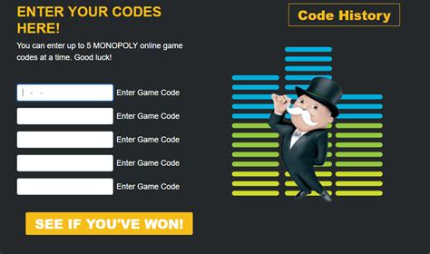 Kinda cool that they provide the actual code hidden in the title screen or you can try to decode it. Enter Monopoly Game Codes for Tops Markets