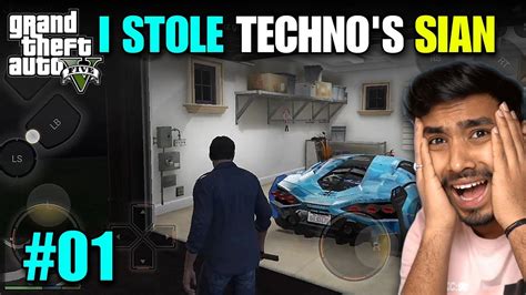 Stealing Techno Gamerz Lamborghini Sian In Gta 5 Plus Chikii Android