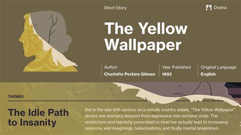 The Yellow Wallpaper Short Story Drama Hd Yellow Wallpaper Summary